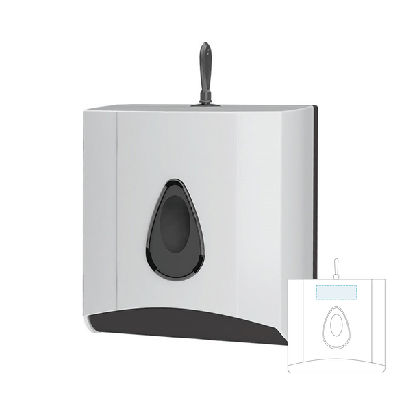 Toilet Paper Dispenser "Pale by Sheet" White LDPE